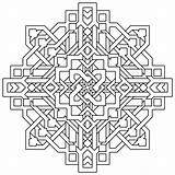 Coloring Geometric Pages Mandala Popular sketch template