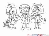 Coloring Pages Doctor Printable Sheet Title sketch template
