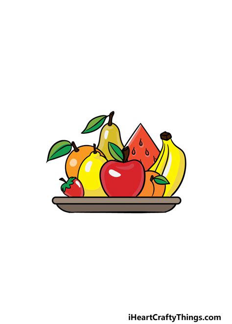 fruits drawing   draw fruits step  step