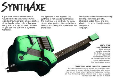 story   synthaxe  astonishing  guitar synthesizer