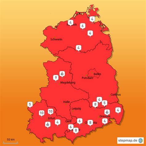 stepmap standorte landkarte fuer deutschland