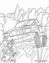 Todoterreno Ruedas Coche Hellokids Motrices Colorier Coloriages sketch template