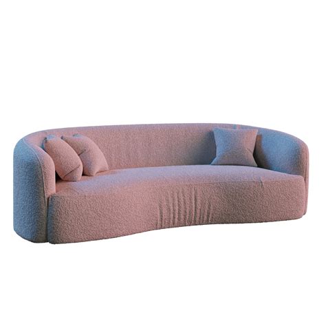 modern curved sofa  model  blender imeshh  model library