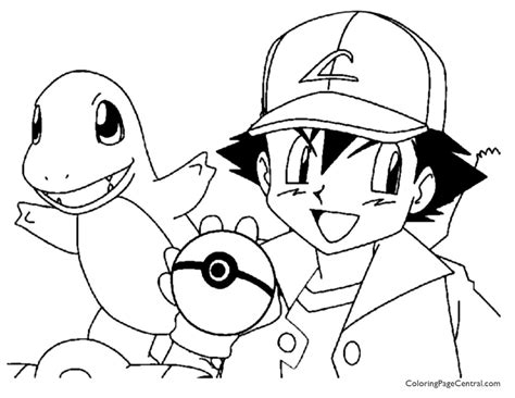 ash  pikachu coloring pages  getdrawings