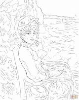 Renoir Coloring Auguste Pierre Seashore Pages Drawing Printable Supercoloring Colouring Drawings Getdrawings Choose Board sketch template