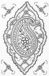 Coloring Pages Scandinavian Book Adult Paisley Colouring Mandala Print Doodle sketch template