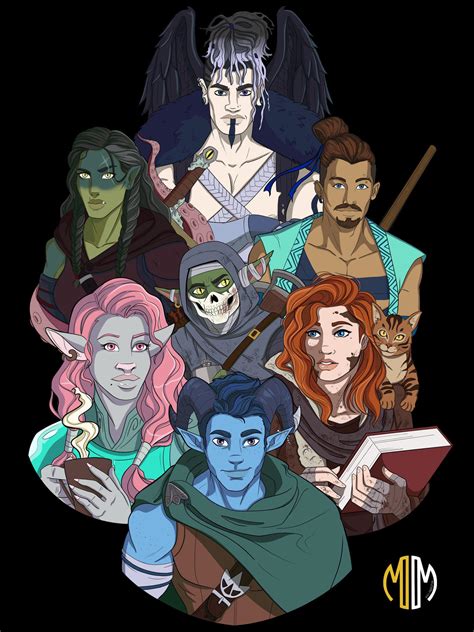 gender swapped critical role mighty nein by tkovacevic on deviantart