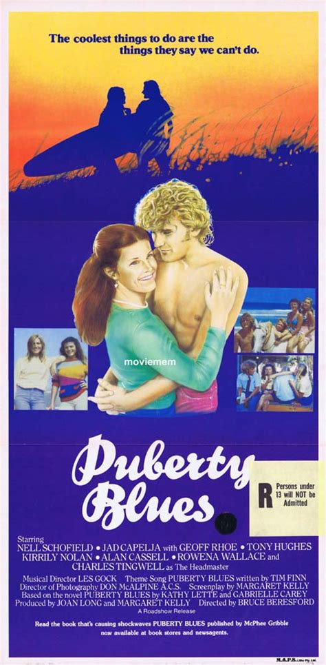 Puberty Blues Australian Daybill Movie Poster 1981 Surfing Chicks Bruce