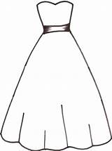 Coloring Dress Pages Wedding Fancy Dresses Kids Getcolorings Printable Color Pag Print sketch template