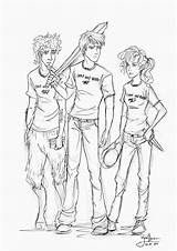 Percy Jackson Grover Annabeth Chase Gabe Underwood Gleek Visitar sketch template