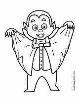 Vampire Coloring Pages Halloween Kids Outline Printable Print Cute Colouring Vampires Template Sheets Color Real Popular Holidays Ages Anime Clipartmag sketch template