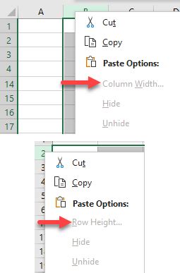 lock column width row height  excel automate excel