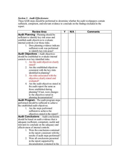 audit report template report template audit templates