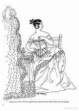 Coloring Pages Victorian Fashion House Adults Getdrawings Print Getcolorings sketch template