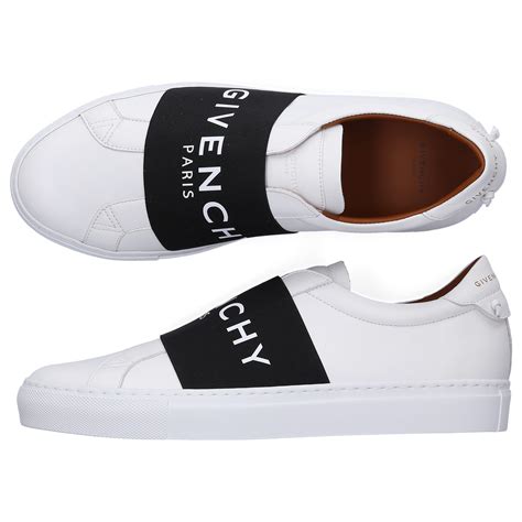 givenchy urban street leather sneakers  elasticated insert  logo   whtblk modesens