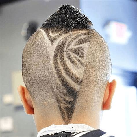 creative haircut designs  lines patterns