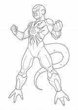 Freezer Dragon Ball Xeno Super sketch template