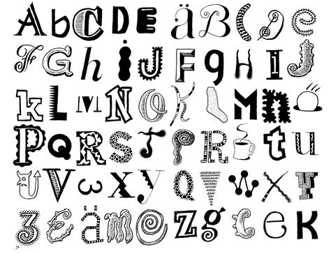 creative ways  write alphabet letters