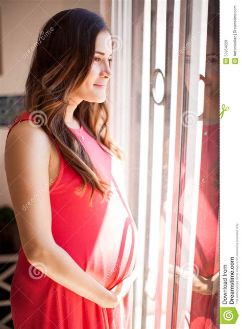 woman enjoying pregnancy