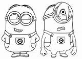 Minion Coloring Halloween Pages Getdrawings Minions sketch template