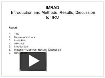 imrad examples literature review samples  clinical psychology