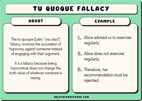 tu quoque fallacy examples