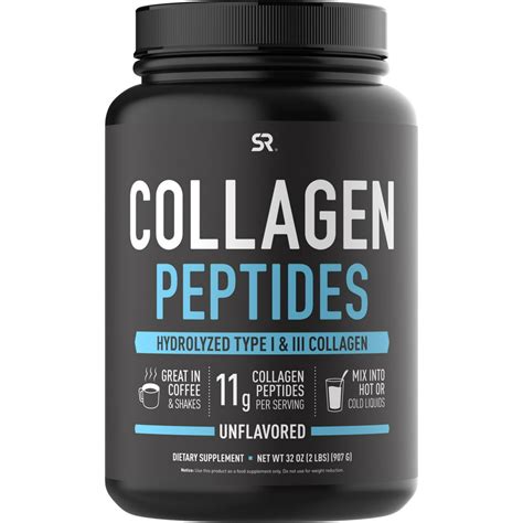 sports research collagen peptides unflavored  oz   protein