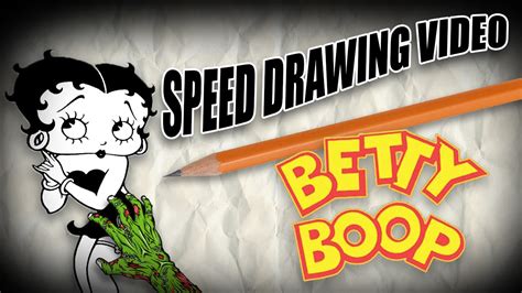 Halloween Special Speed Drawing Video Betty Boop Zombie