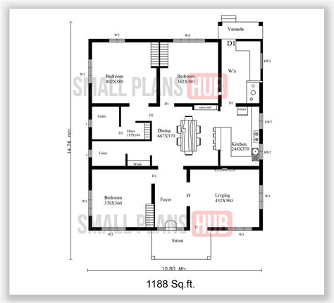 kerala model  bedroom house plans total  house plans   sqft small plans hub