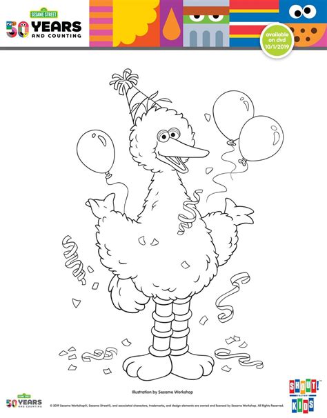 sesame street big bird coloring pages ideas
