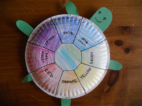 create art   p rainbow turtle craft