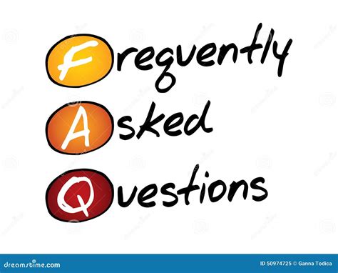 frequently asked questions faq business concept stock illustration