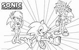 Sonic Coloring Pages Hedgehog Characters Printable Kids Friends Color sketch template