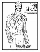 Coloring Spiderman Iron Spider Pages Drawing Sheet Kids Contribution Biggest sketch template