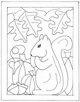 Patterns Squirrel Punch Needle Printable Rug Hooking Coloring Choose Board sketch template