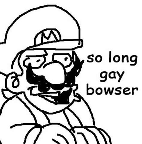 so long gay bowser no way fag know your meme