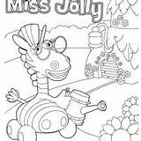 Coloring Jungle Junction Jolly Miss Netart sketch template