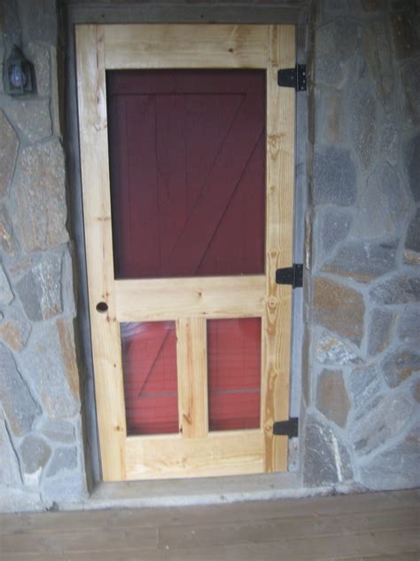 Dufour Woodworks Custom Screen Doors With Plexiglass Panels