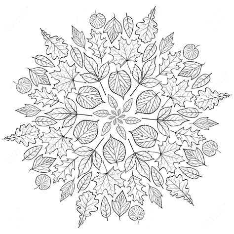 fall mandala coloring pages google search fall leaves coloring pages
