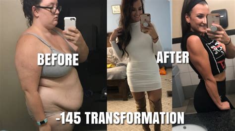 145 pound weight loss transformation before and after photos videos