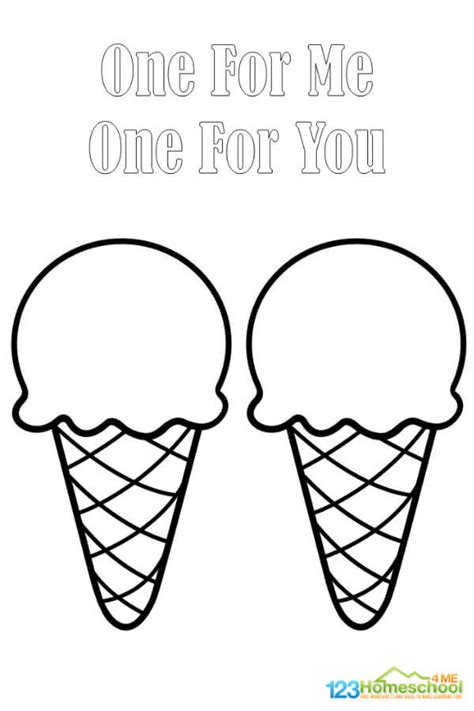 ice cream coloring page sheets