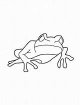 Frog Coloring Pages Printable Kids Cute Leap Drawing Popular Getdrawings Bestcoloringpagesforkids sketch template