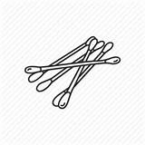 Cotton Buds Clipart Tips Ear Icon Svg Cosmetics Icons Clipground Clip Swabs sketch template