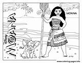 Coloring Moana Pages Kids Pig Disney Princess Printable Print Color Pui Waialiki Pua Sheets Cartoon Children Adult Tui Chief Everfreecoloring sketch template