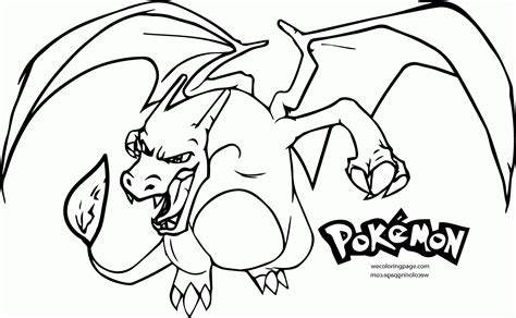pokemon charizard coloring page coloring home