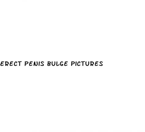 Erect Penis Bulge Pictures