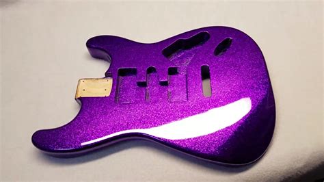 deep purple metal flake guitar finish  wwwguitarpaintguyscom youtube
