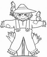 Scarecrow Preschool sketch template