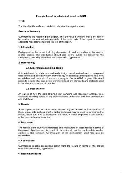 english report writing  students  examples format  examples