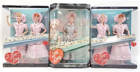 lot i love lucy edition barbie dolls